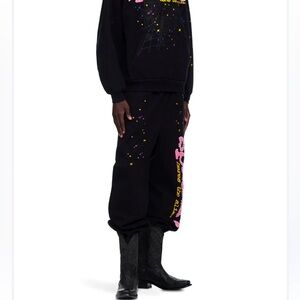SP5DER P*NK SWEATPANTS BLACK - M